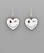  Winked Heart Earrings