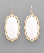  Hexagon Gold Outline Earrings