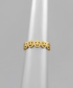  Brass Smile Ring