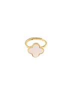  Shell Clover 2 Row Ring