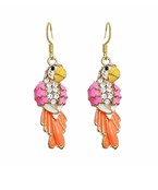  Parrot Crystal Earrings