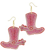  Boots Pave Earrings