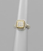  Square Pave Ring 