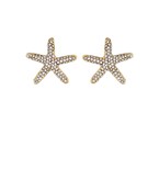  Starfish Crystal Pave Earrings