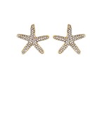  Starfish Crystal Pave Earrings