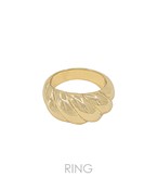  Twisted Texture Bold Ring 