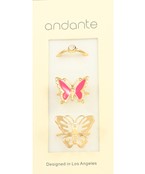  Butterfly Ring Set 