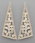  Triangle Crystal Earrings
