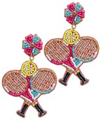  Beaded Tennis Earrings