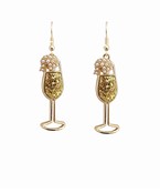  Glitter Champagne Earrings