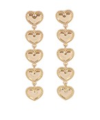  5 Heart Tiered Drop Earrings