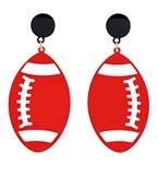  Color Football Dangle Earrings