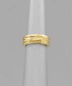  Brass Textured Ring