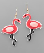  Acrylic Flamingo Earrings