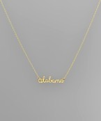  Gold State Name Necklace
