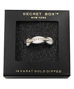  Oval Crystal Enamel Ring