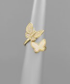  2 Butterfly Ring