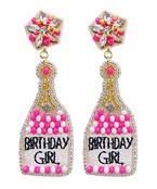  Bead BIRTHDAY GIRL Battle Earrings