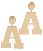  Collegiate Initial Earrings