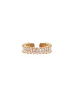  Pave Baguette Crystal Ring