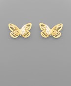  Filigree Butterfly Earrings