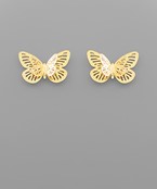 Filigree Butterfly Earrings