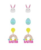  Easter Theme Acrylic Earring Set