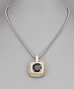  Square Jewel Cable Necklace