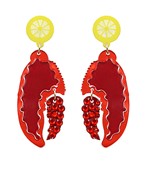  Lemon & Lobster Claw Earrings