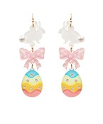  Glitter Easter Theme Drop Earrings