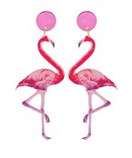  Animal Theme Printed Mirror Earrings