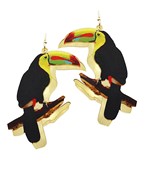  Animal Theme Printed Mirror Earrings