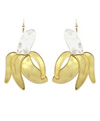  Banana Acrylic Earrings