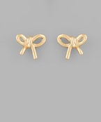  Brass Ribbon Earrings