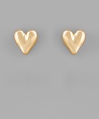  Brass Heart Earrings