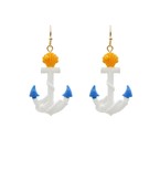  Anchor & Shell Clay Earrings