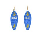  Surfer Board Clay Earrings