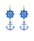  Anchor Clay Dangle Earrings