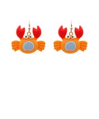  Crab Clay Dangle Earrings