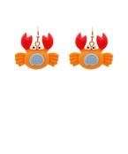  Crab Clay Dangle Earrings