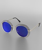  Acrylic Framed Oval Sunglasses