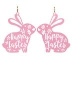  HAPPY EASTER Bunny Filigree Earrings