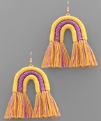  Arch & Tassel Earrings