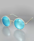  Acrylic Mirror Circle Sunglasses