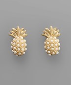  Pearl Pineapple Studs