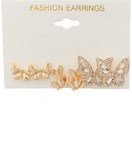  Butterfly Multi Shape Earring Set