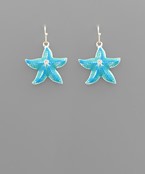  Starfish Dangle Earrings
