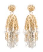  Seed Bead Fringe Earrings