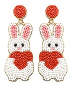  Easter Bunny Bead Earrings