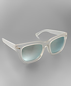  Clear Acrylic Frame Sunglasses